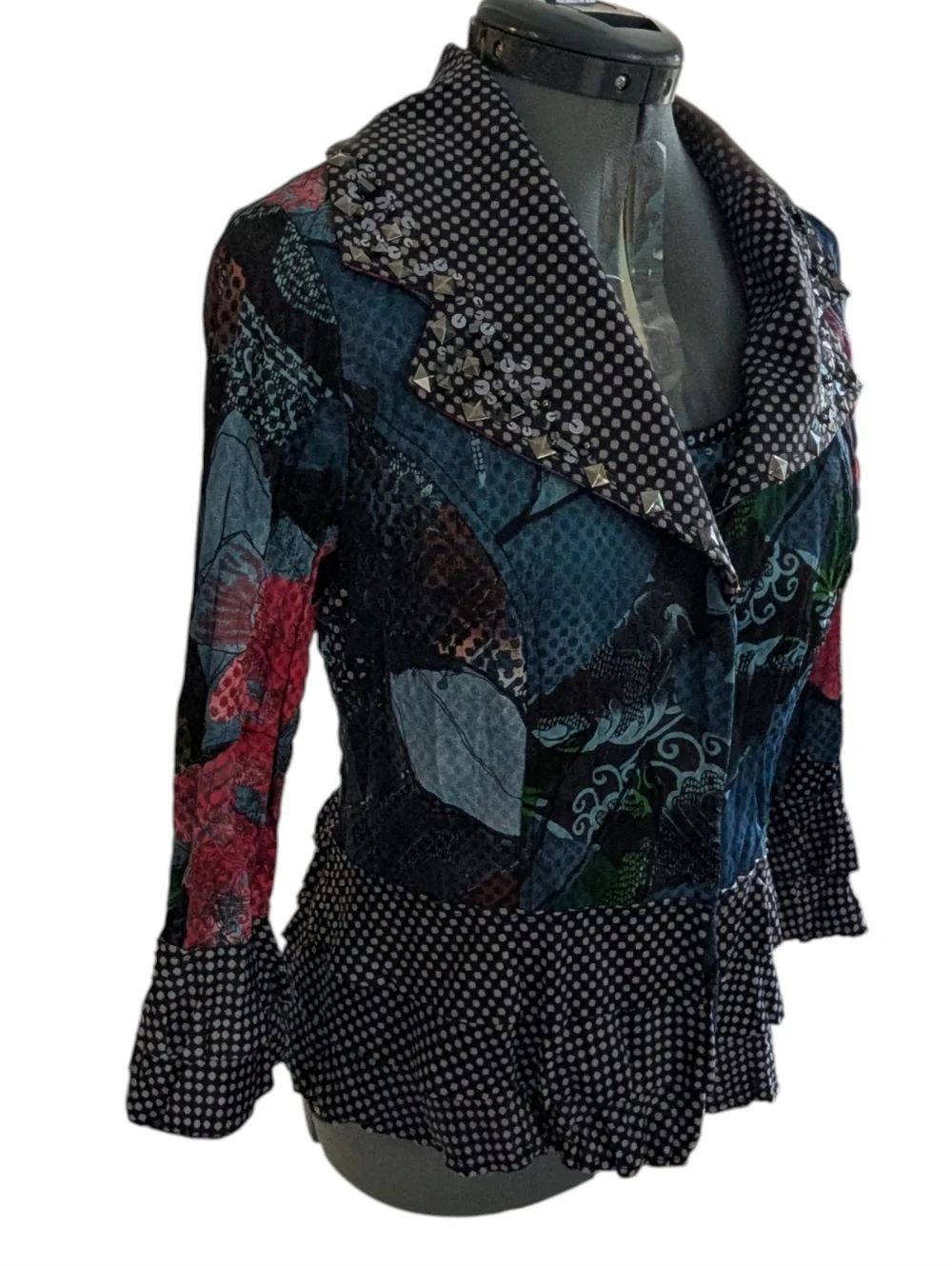Alberto Makali Y2K Women's‎ Jacket Multi-Color Embellishments Size M